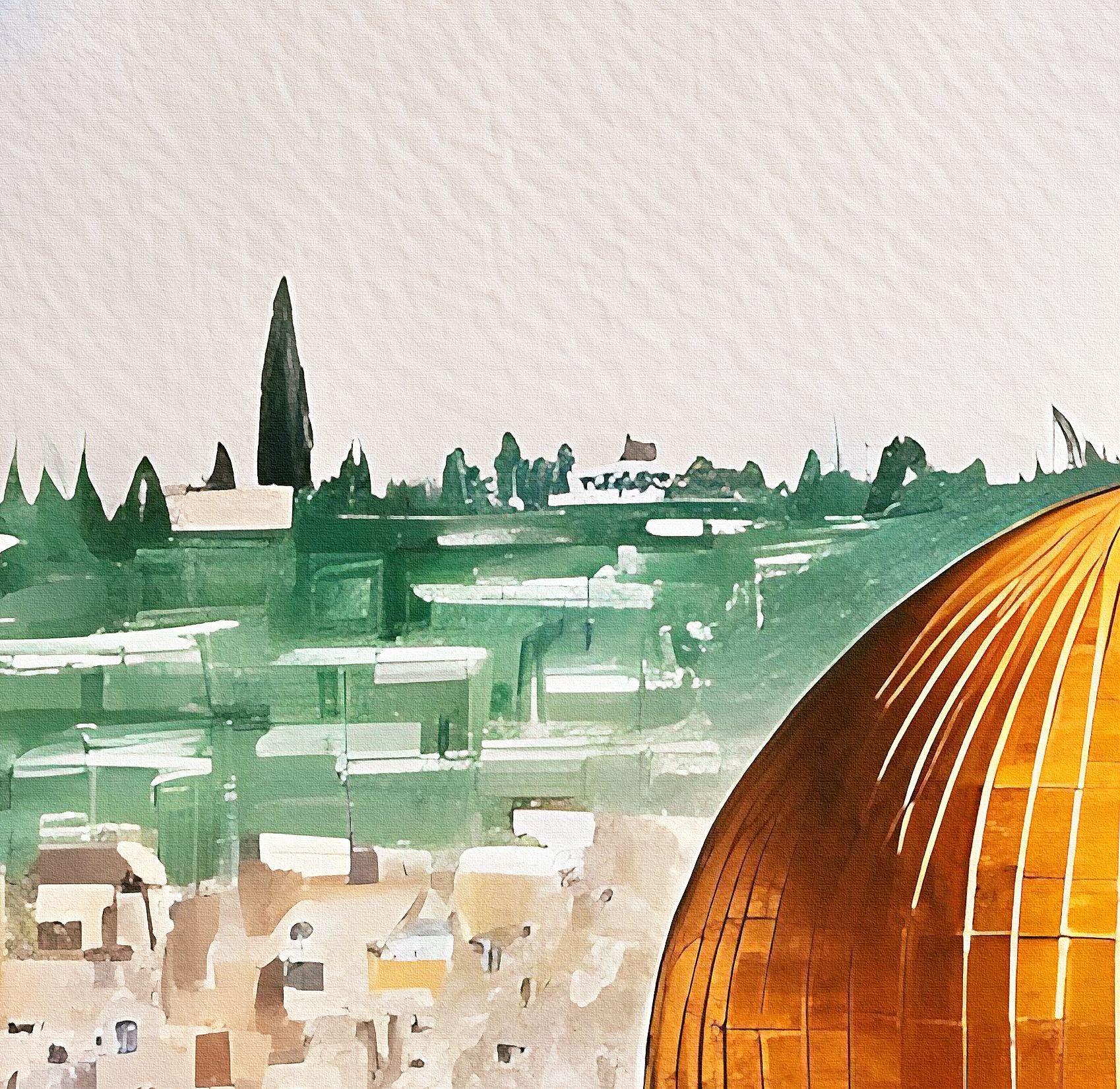 Masjid Al Aqsa-Framed Islamic Wall Decor-Giclée Fine Art On Canvas