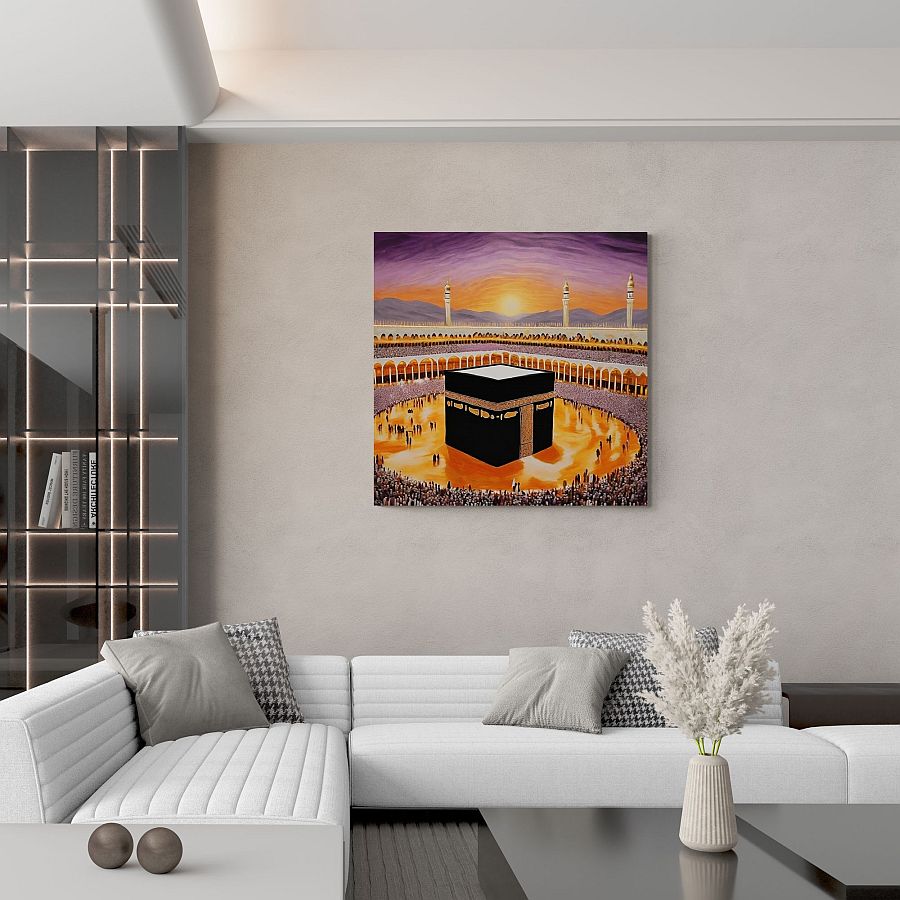 Kaaba Mecca-Framed Islamic Wall Decor-Giclée Fine Art On Canvas