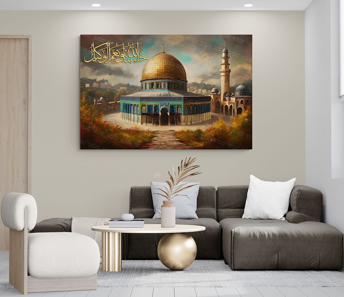 Masjid Al Aqsa - Canvas Painting Islamic Wall Art