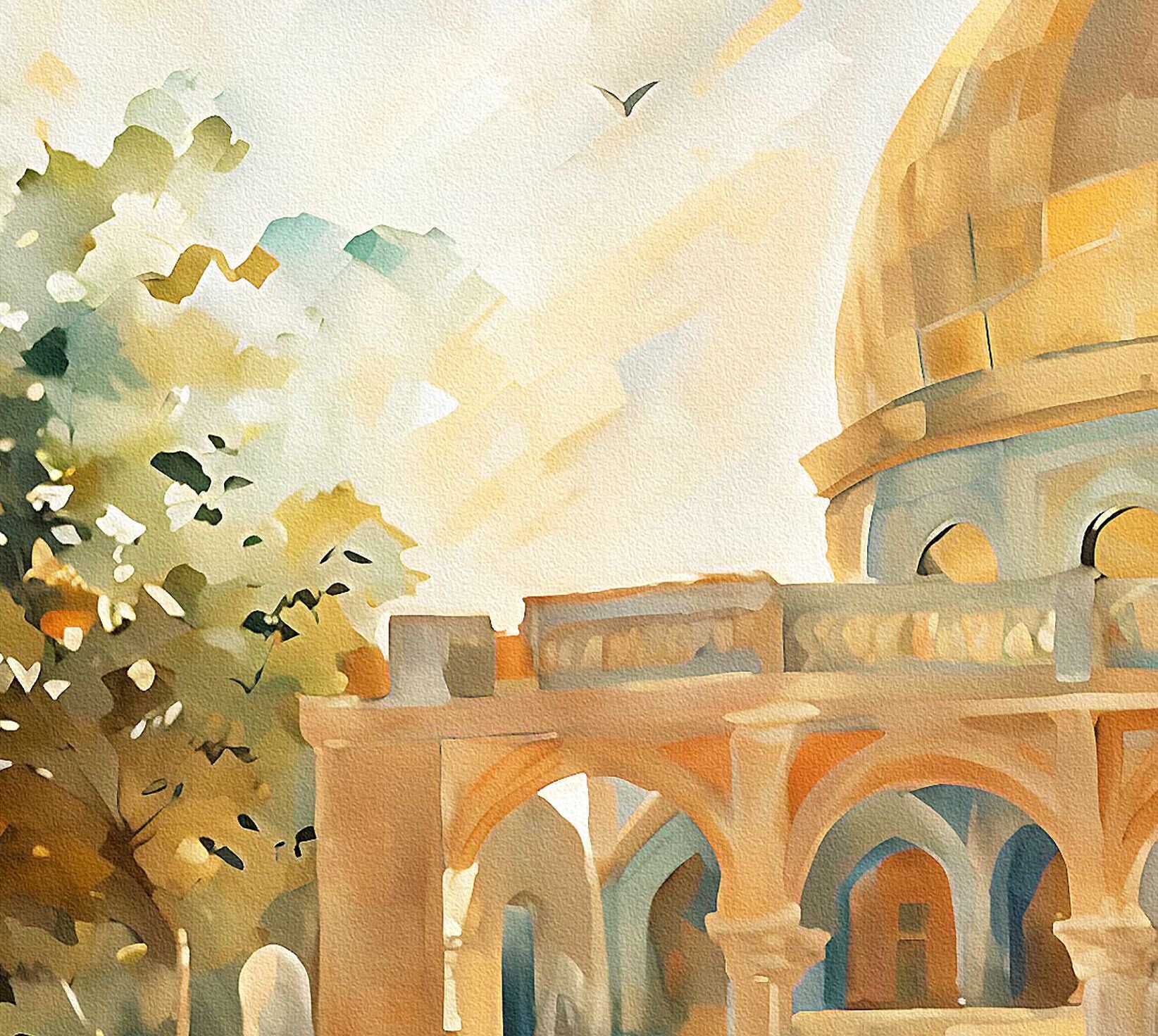 Masjid Al Aqsa-Framed Islamic Wall Decor-Giclée Fine Art On Canvas