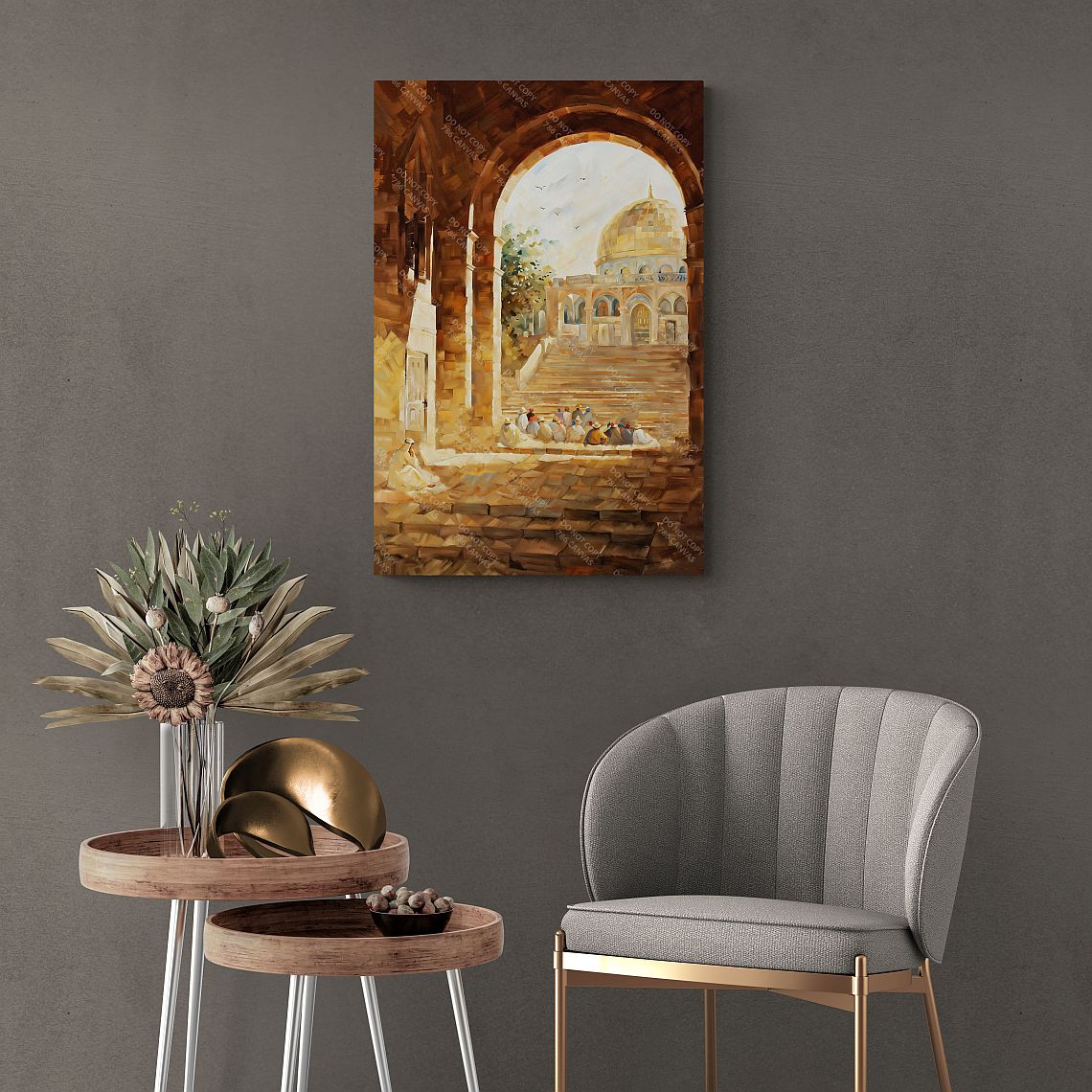 Masjid Al Aqsa-Framed Islamic Wall Decor-Giclée Fine Art On Canvas