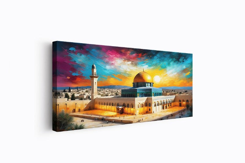 Al Aqsa-Framed Islamic Wall Decor-Giclée Fine Art On Canvas