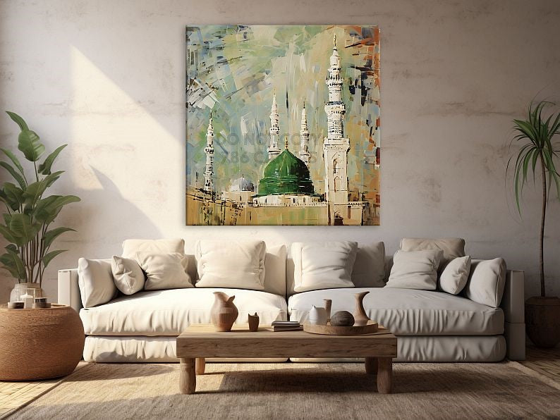 Madinah Nabawi Mosque Wall Decor: Modern Islamic Art